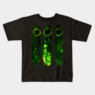 Alien Life - Planets and Stars (Green Space Plasma) Kids T-Shirt